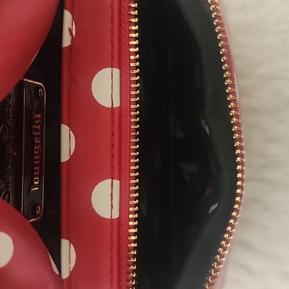 Disney Parks Polka Dots Sequin & Faux Leather Backpack - Picture 4 of 9